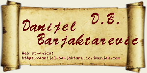 Danijel Barjaktarević vizit kartica